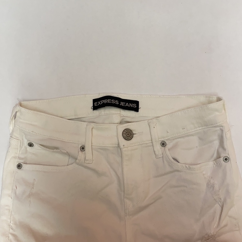 White Ripped Jeans - Picture 2 of 3